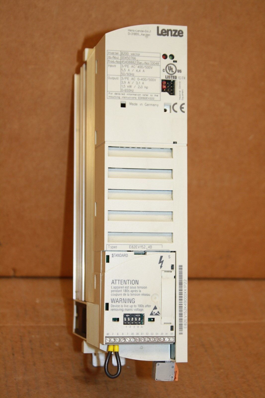 LENZE E82EV152K4B000XX1P22 DRIVE