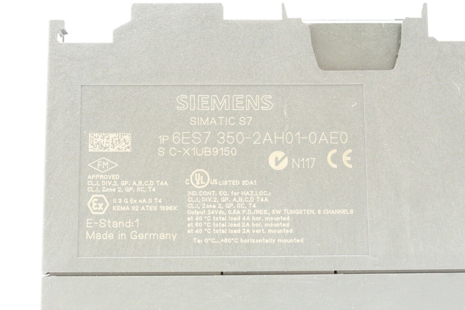 Siemens 6ES7 350-2AH01-0AE0 Simatic S7 Counter Module (No Door)