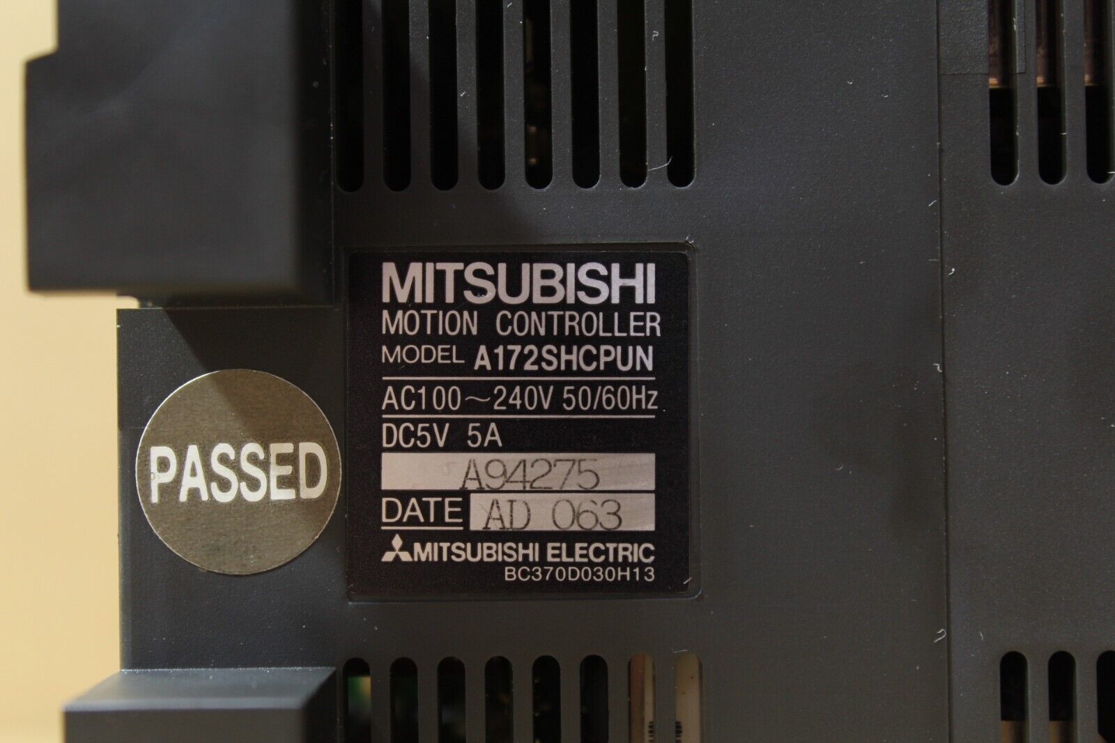 Mitsubishi Electric A172SHCPUN Motion Controller Unit