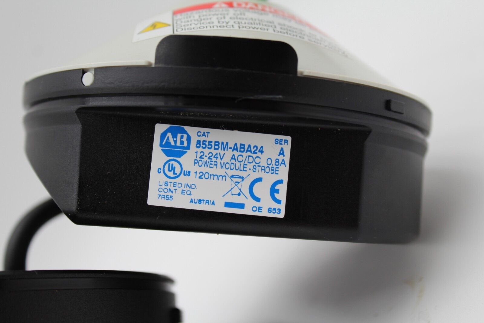Allen-Bradley 855BM-ABA24 / 855BM-ABN Orange Beacon Strobe Light