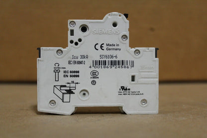 SIEMENS 5SY6106-6 CURCUIT BREAKER NEW NO BOX