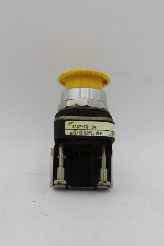 Allen-Bradley 800T-FX D4 Yellow Push Button