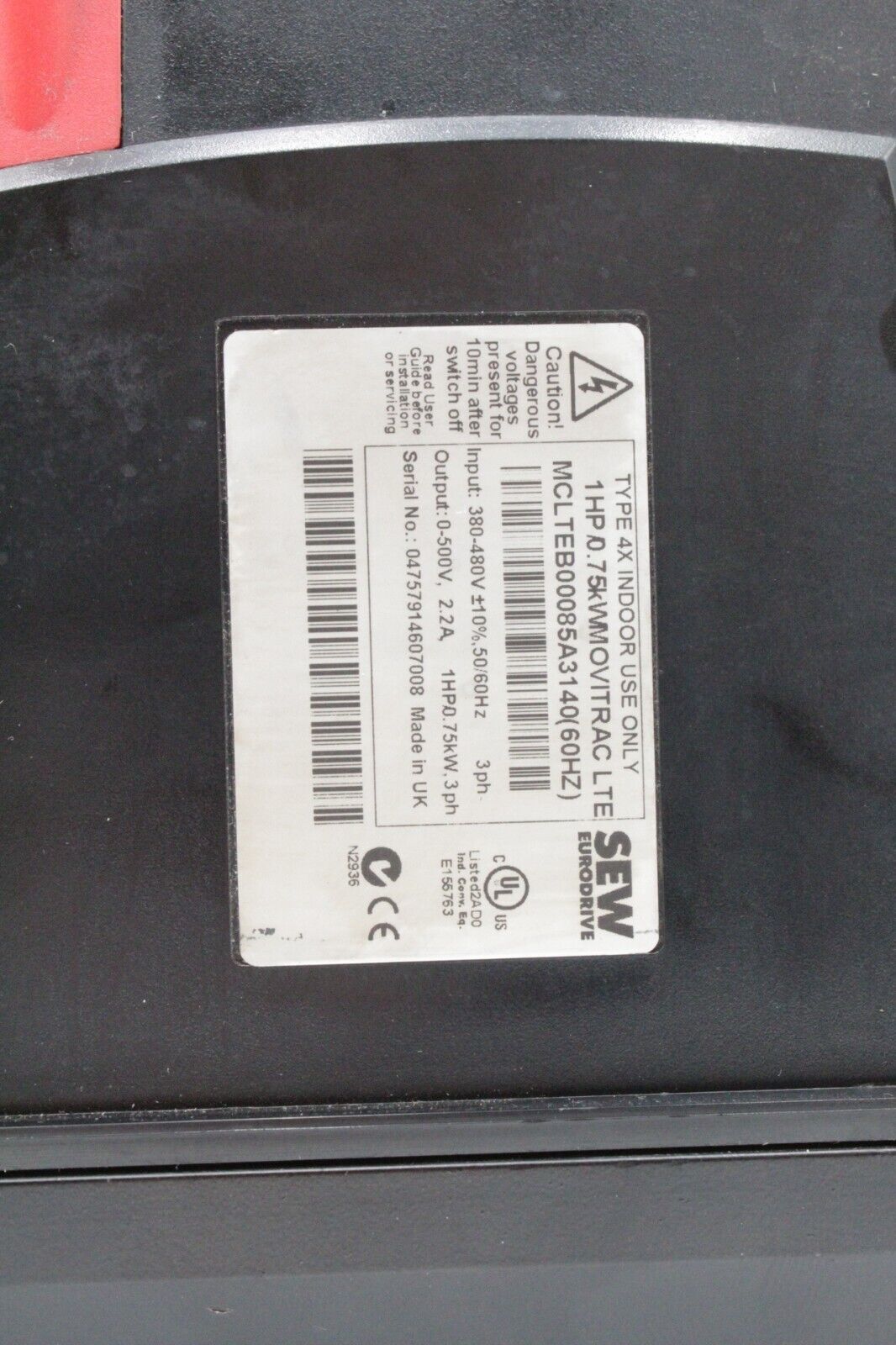 Sew EuroDrive MCLTEB00085A3140 3-Phase Variable Frequency Drive