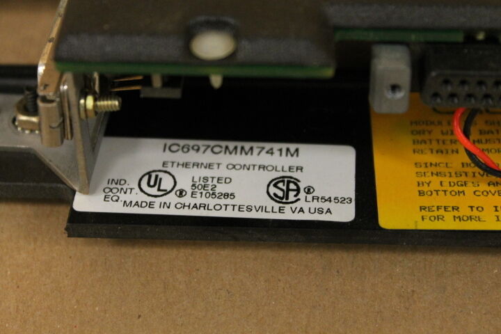 GE FANUC IC697CMM741M ETHERNET CONTROLLER- MISSING DOOR