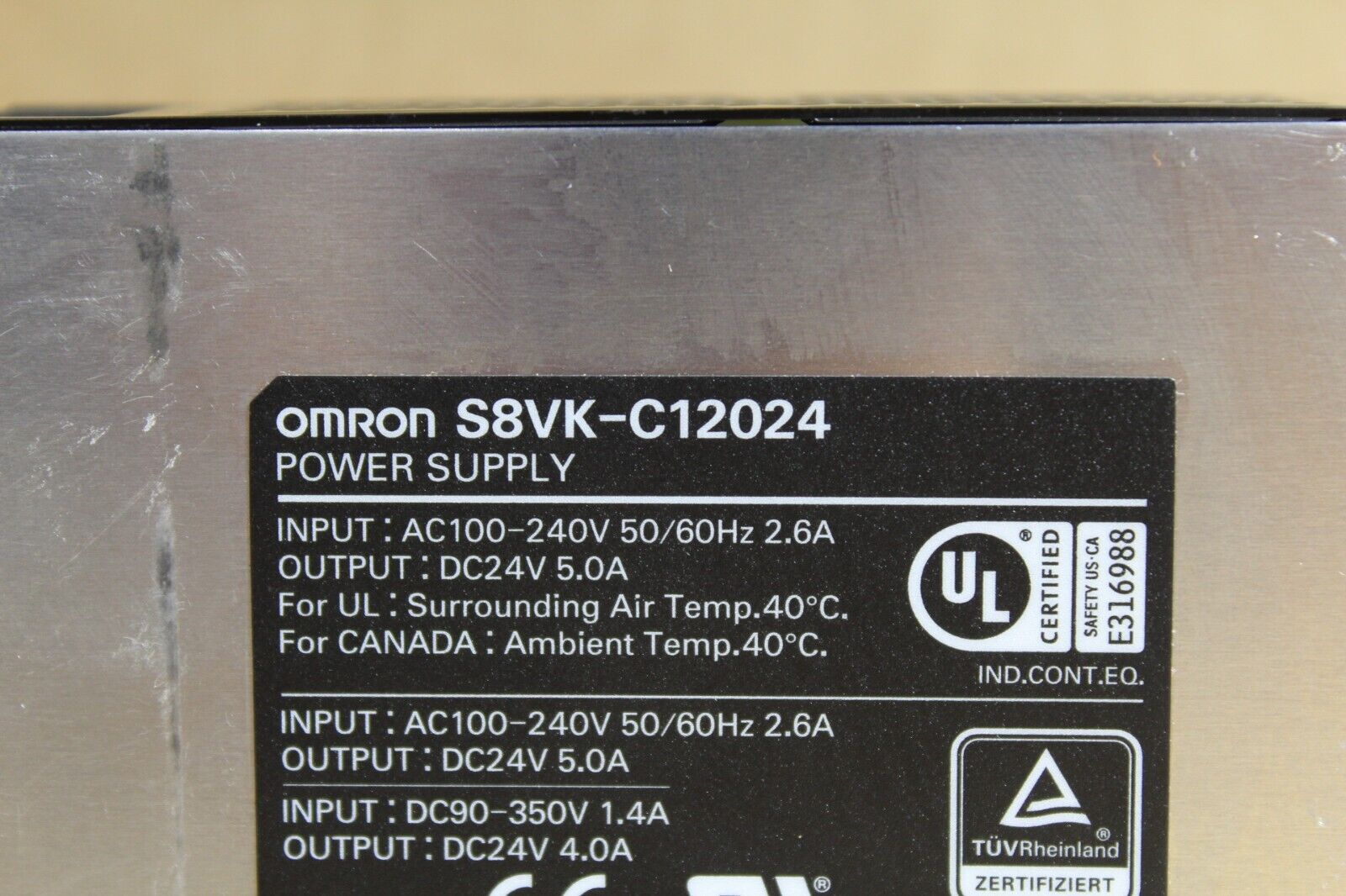 Omron S8VK-C12024 Power Supply