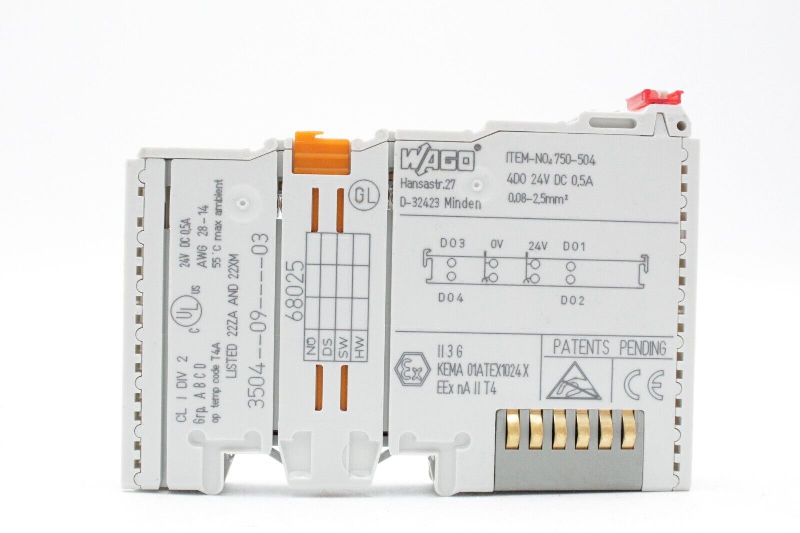 Wago 750-504 4-Channel Digital Output Module