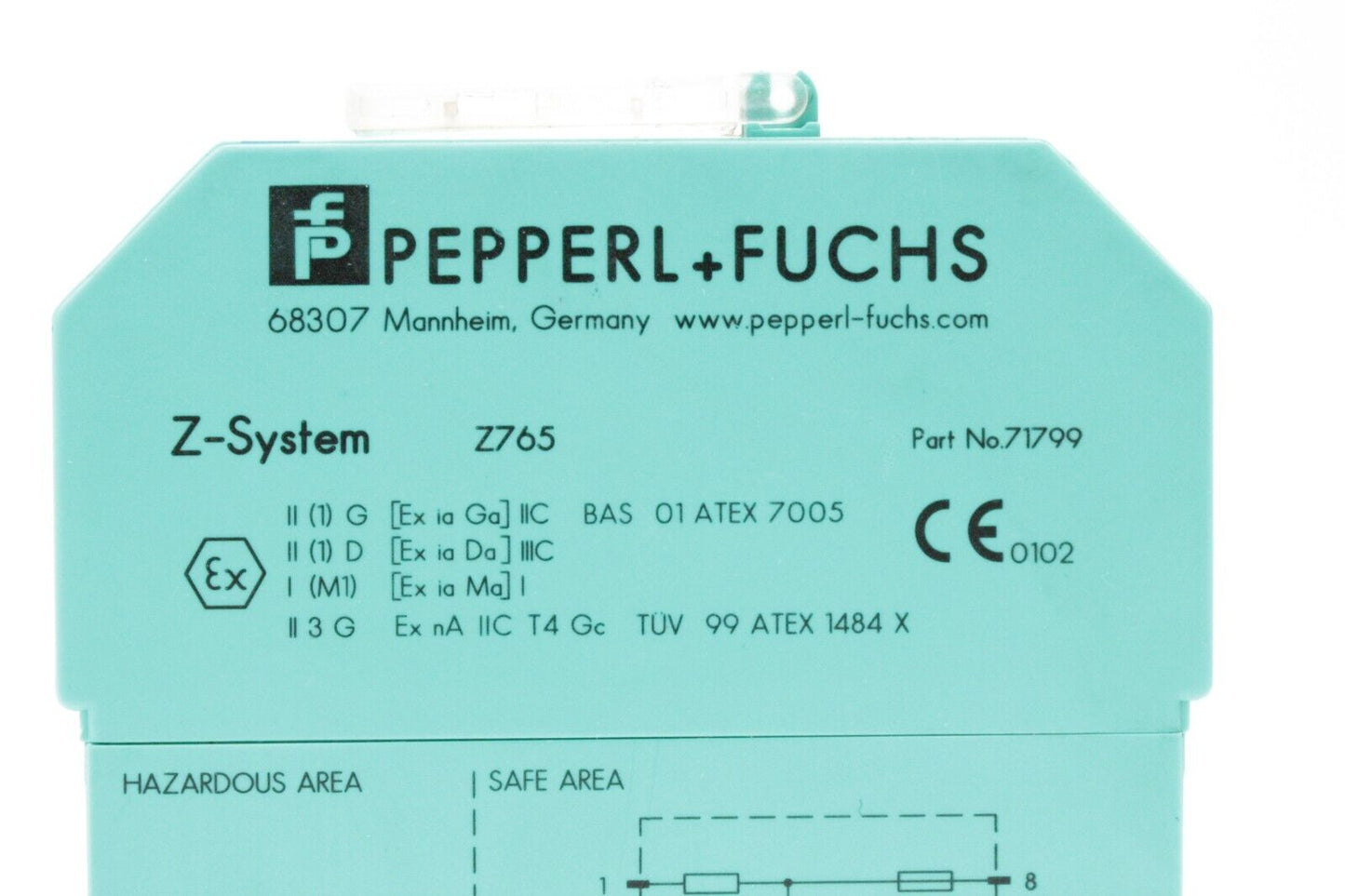 Pepperl + Fuchs Z-System Z765 71799 Din-Rail Mountable 2-Channel Safety Barrier