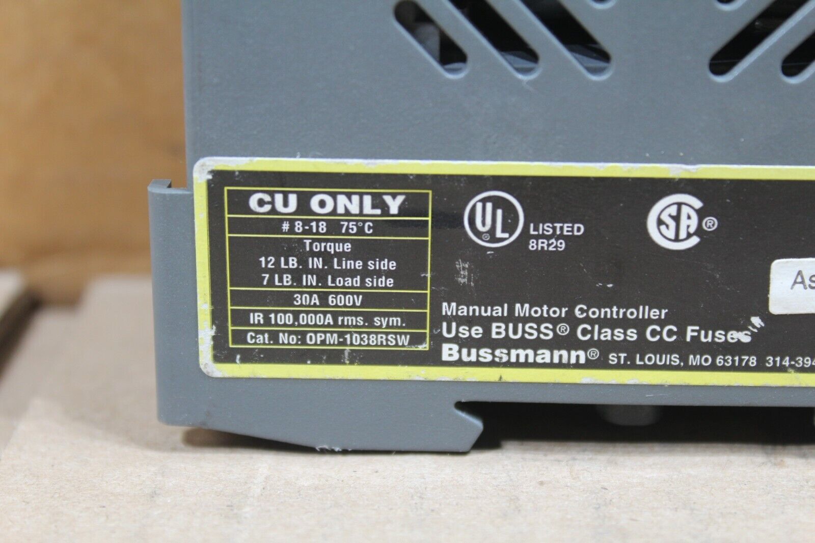 Bussmann 0PM-1038RSW Fuse Block