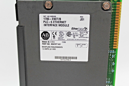 Allen-Bradley 1785-L80E/E Ethernet Processor Module w/1785-ENET Eth. Int. Module