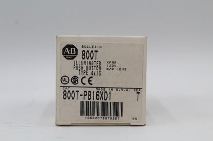 Allen Bradley 800T-PB16XD1 Push Button No Lens