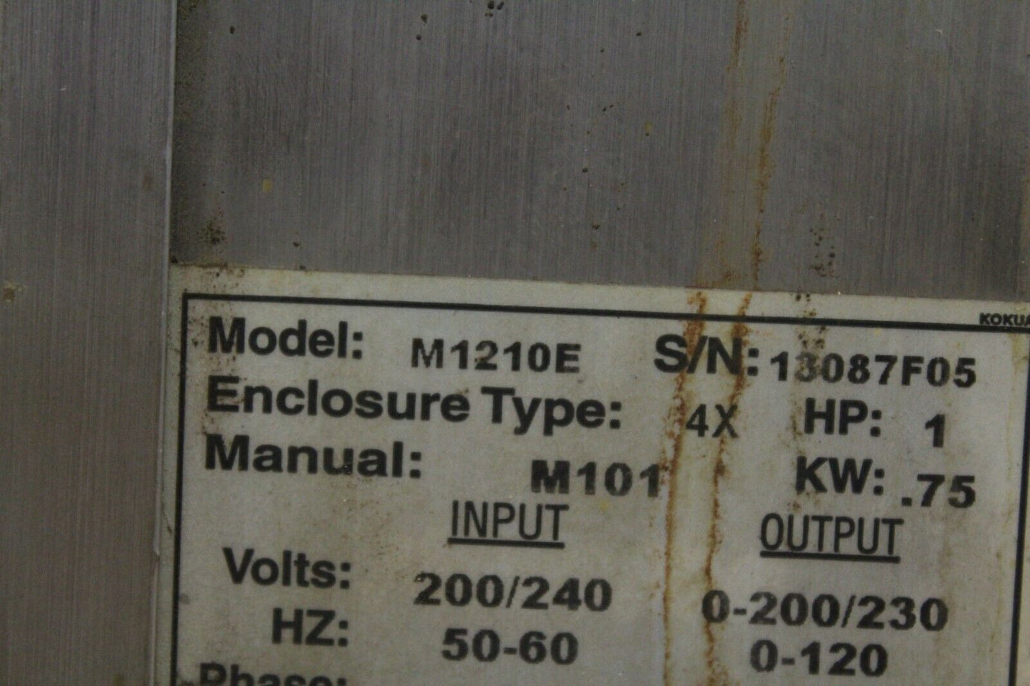 Lenze M1210E Inverter Drive