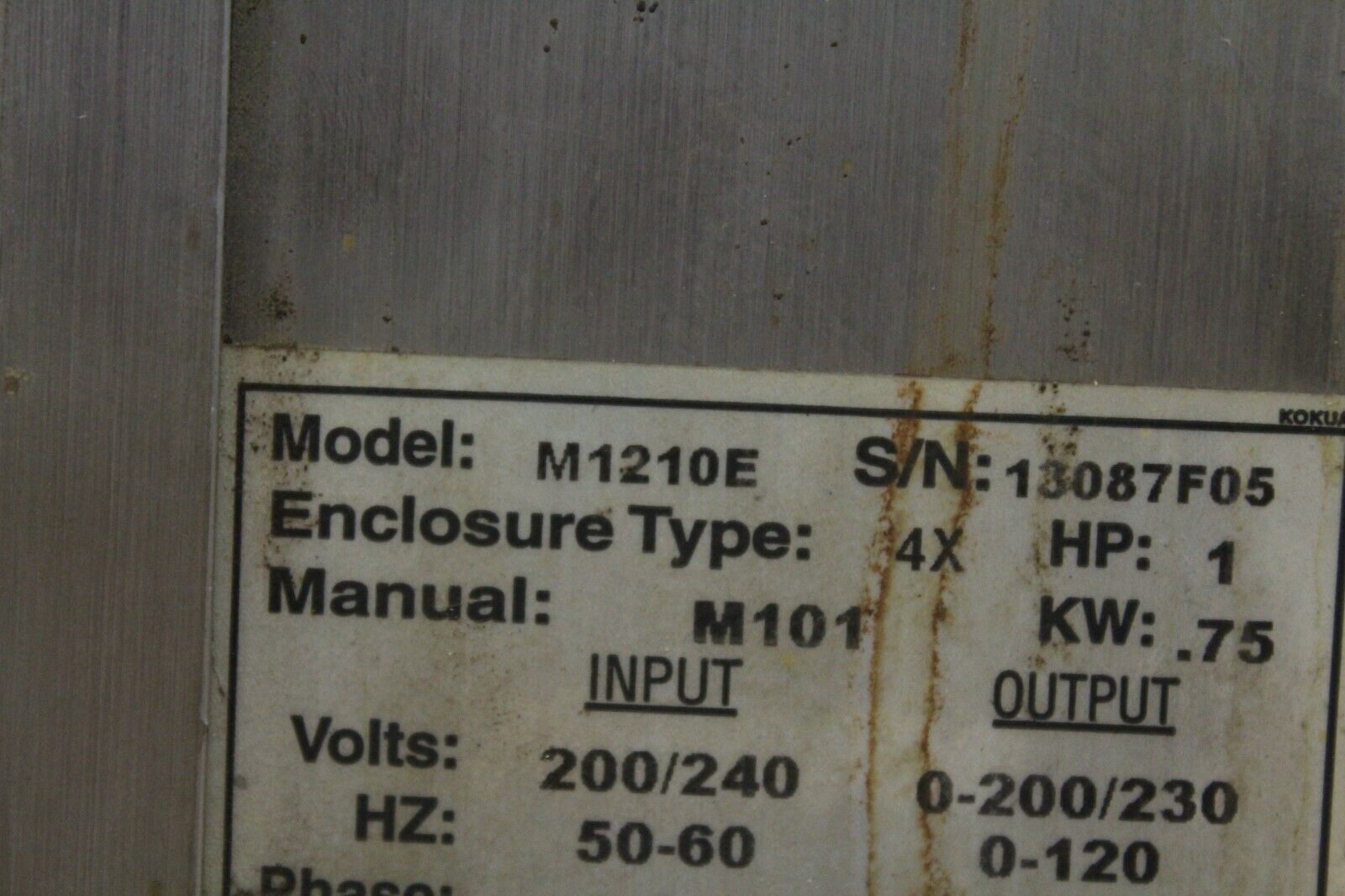 Lenze M1210E Inverter Drive