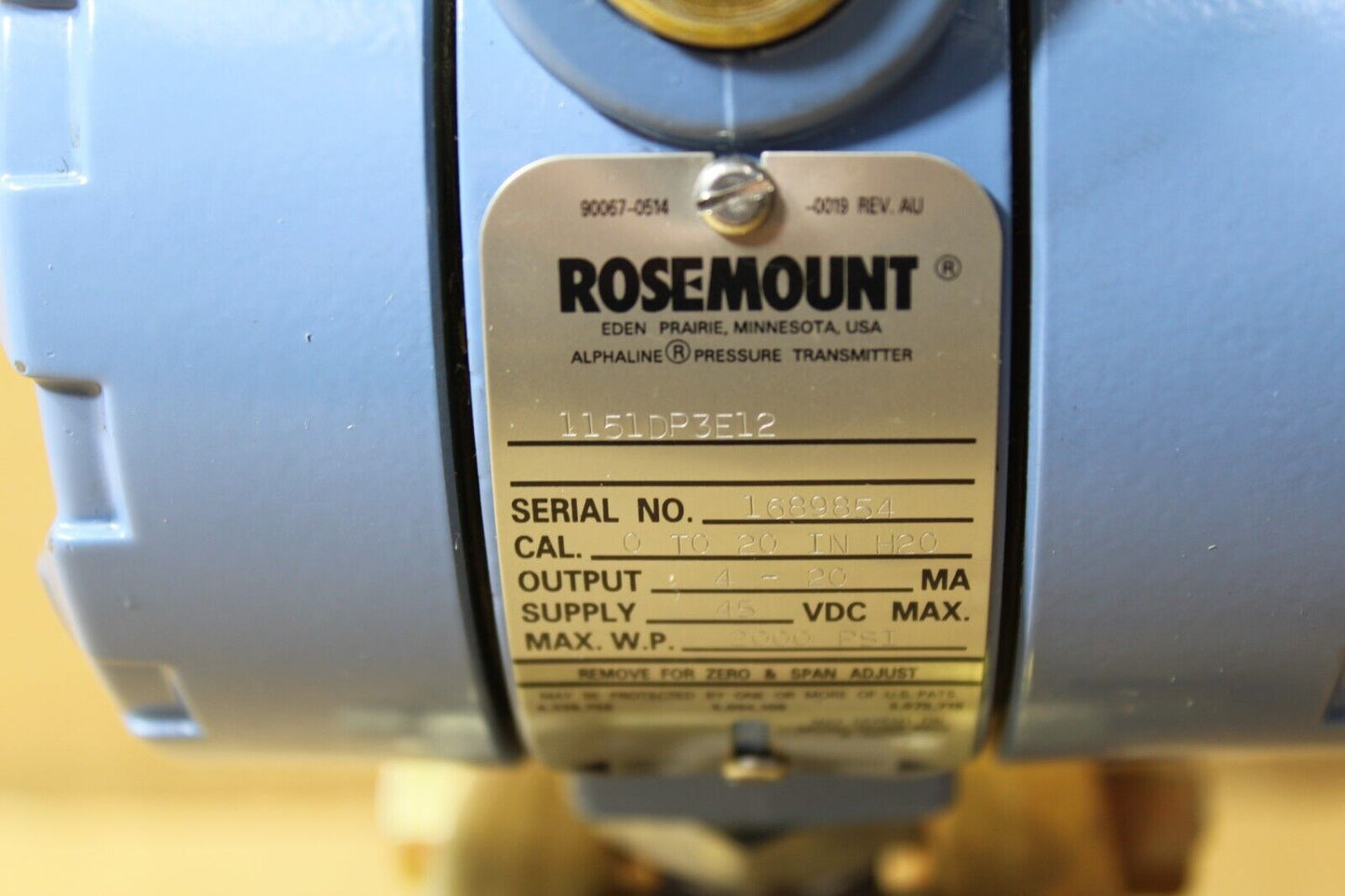Rosemount 1151DP3E12 Differential Pressure Transmitter