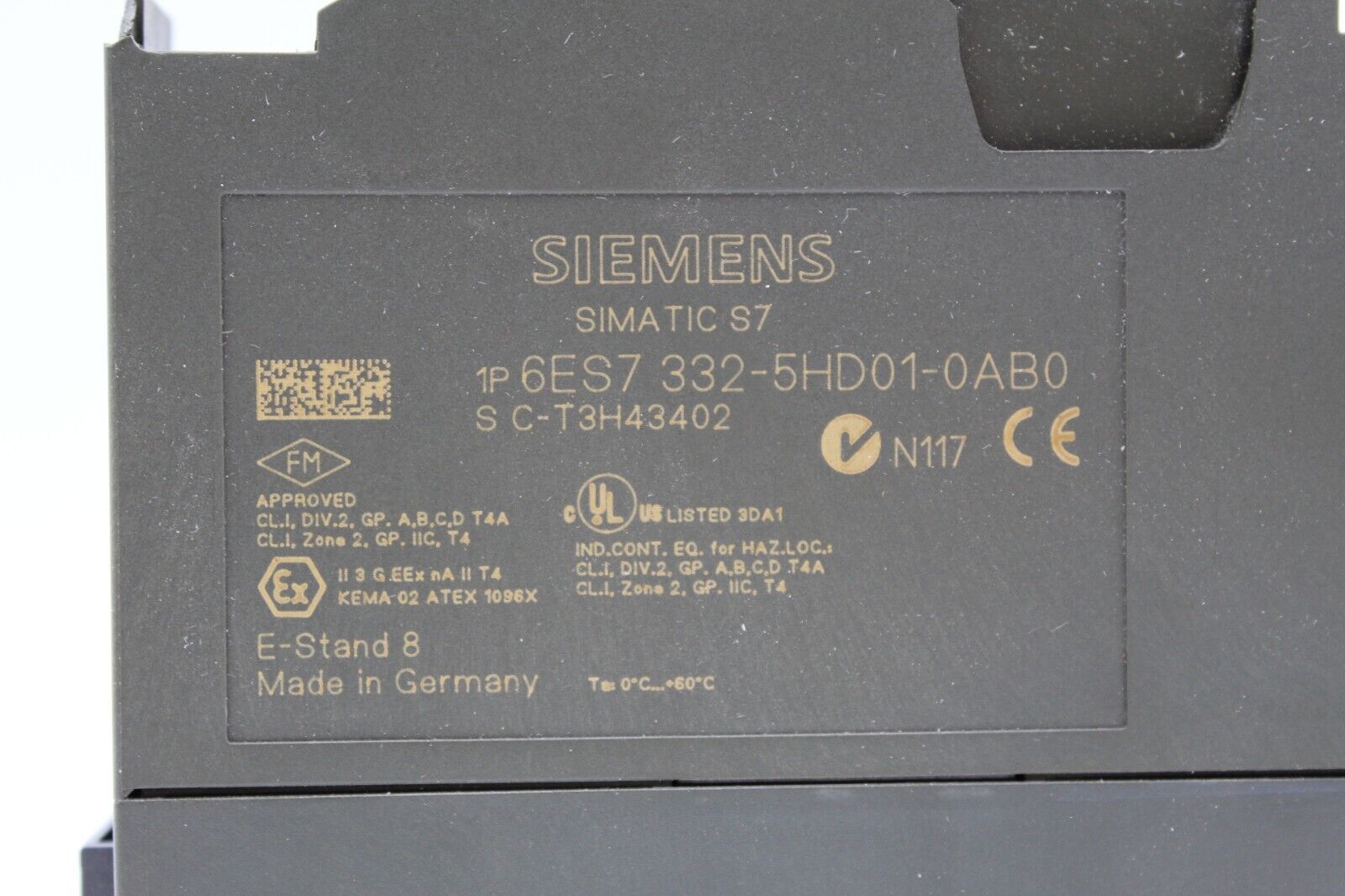 Siemens 6ES7 332-5HD01-0AB0 Simatic S7 Isolated Analog Output Module