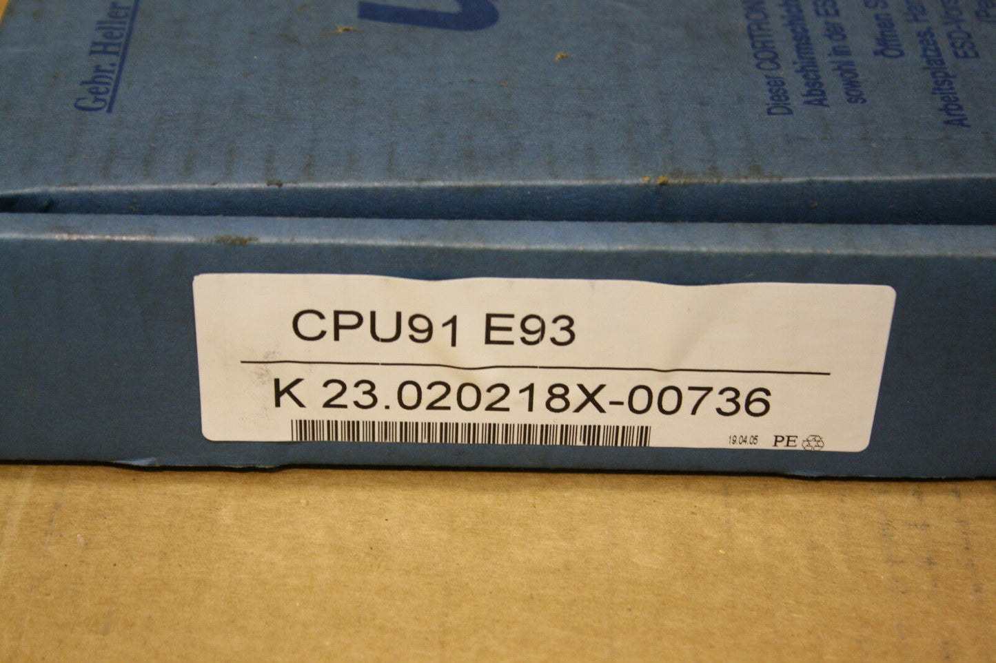 UNI-PRO CPU91E93 CONTROL BOARD K23.020218X-00736