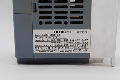 Hitachi L200-004NFE2 Inverter Drive