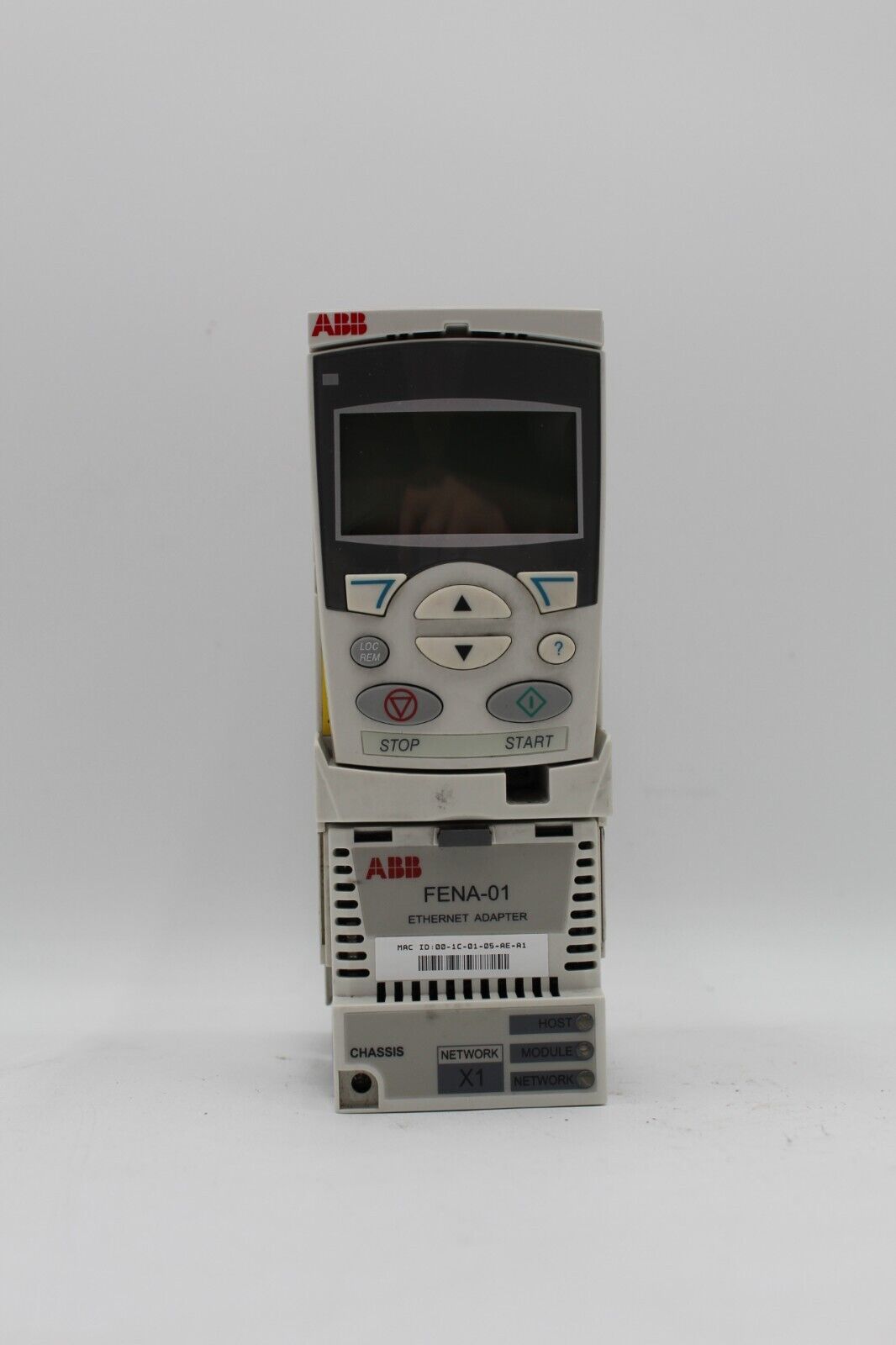 ABB ACS355-03U-08A8-4 Variable Frequency Drive w/FENA-01 Ethernet Adapter