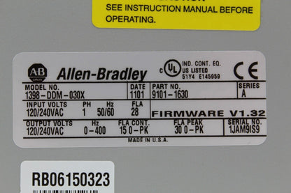 Allen-Bradley 1398-DDM-030X Universal Digital Servo Drive