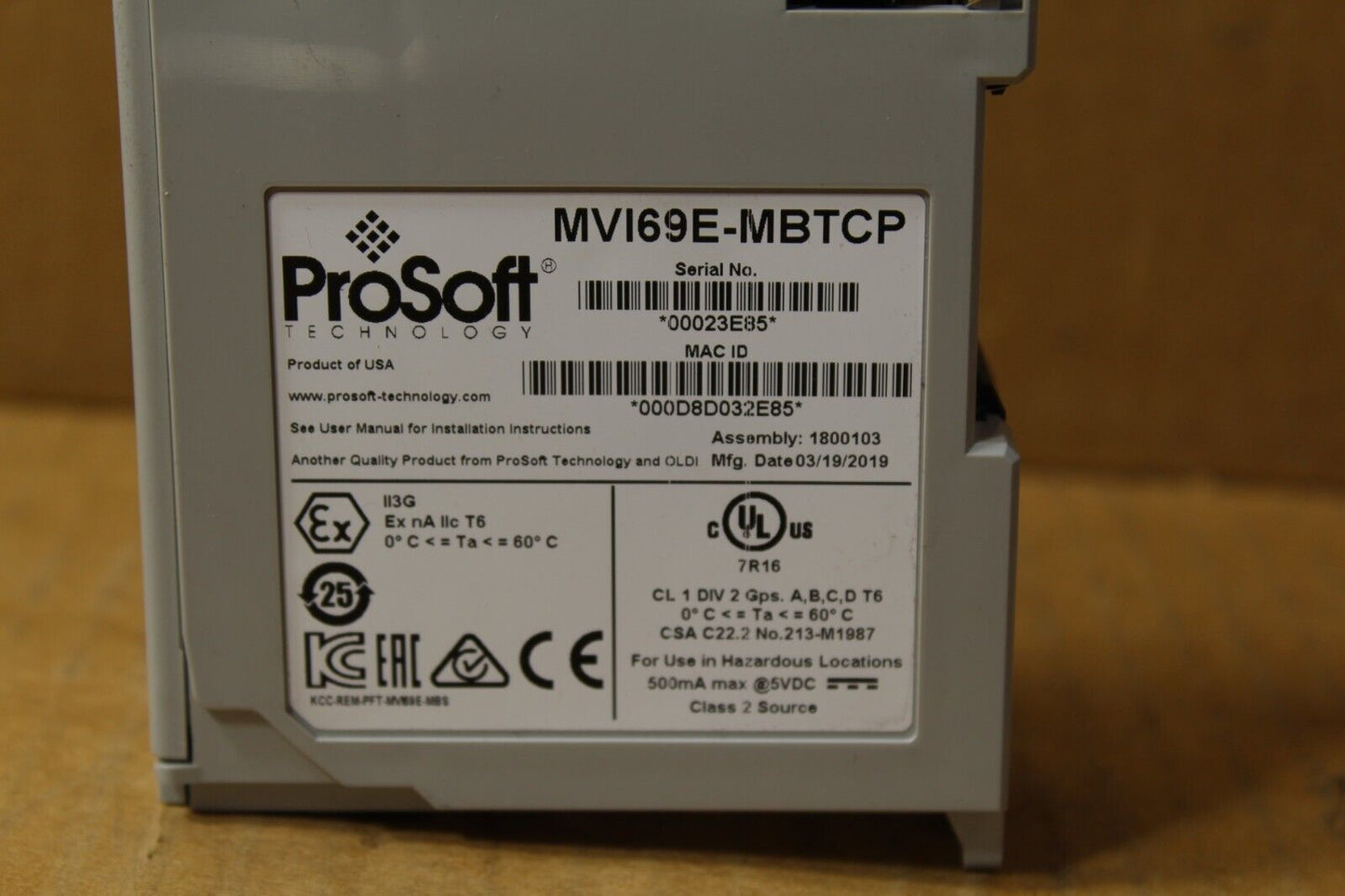 ProSoft Technology MV169E-MBTCP Communication Module