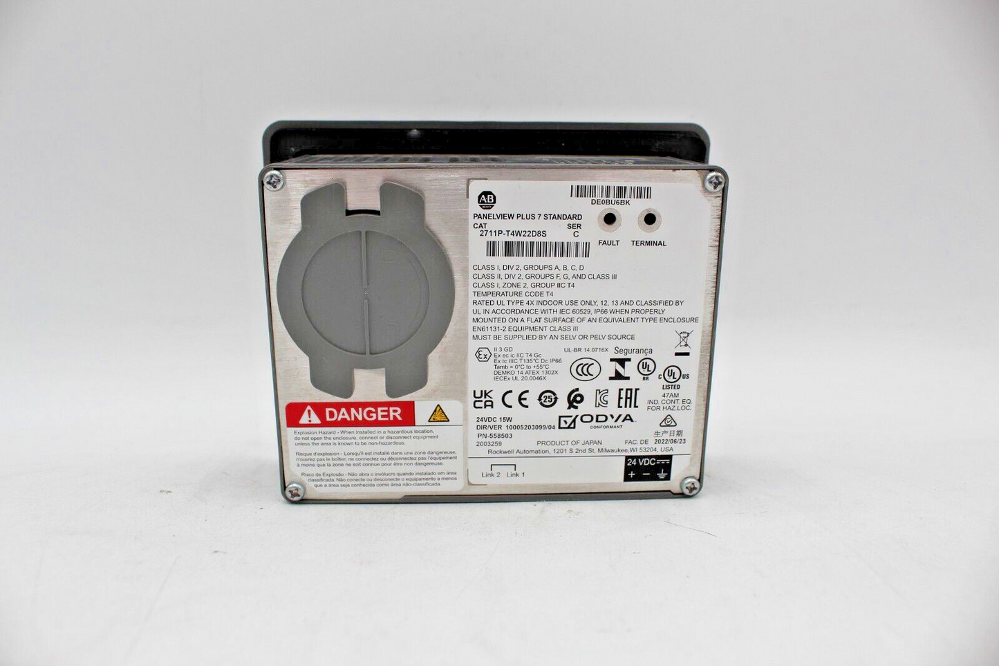 Allen-Bradley 2711P-T4W22D8S PanelView Plus 7 Standard Operator Panel