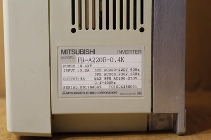 Mitsubishi FR-A220E-0.4K Inverter