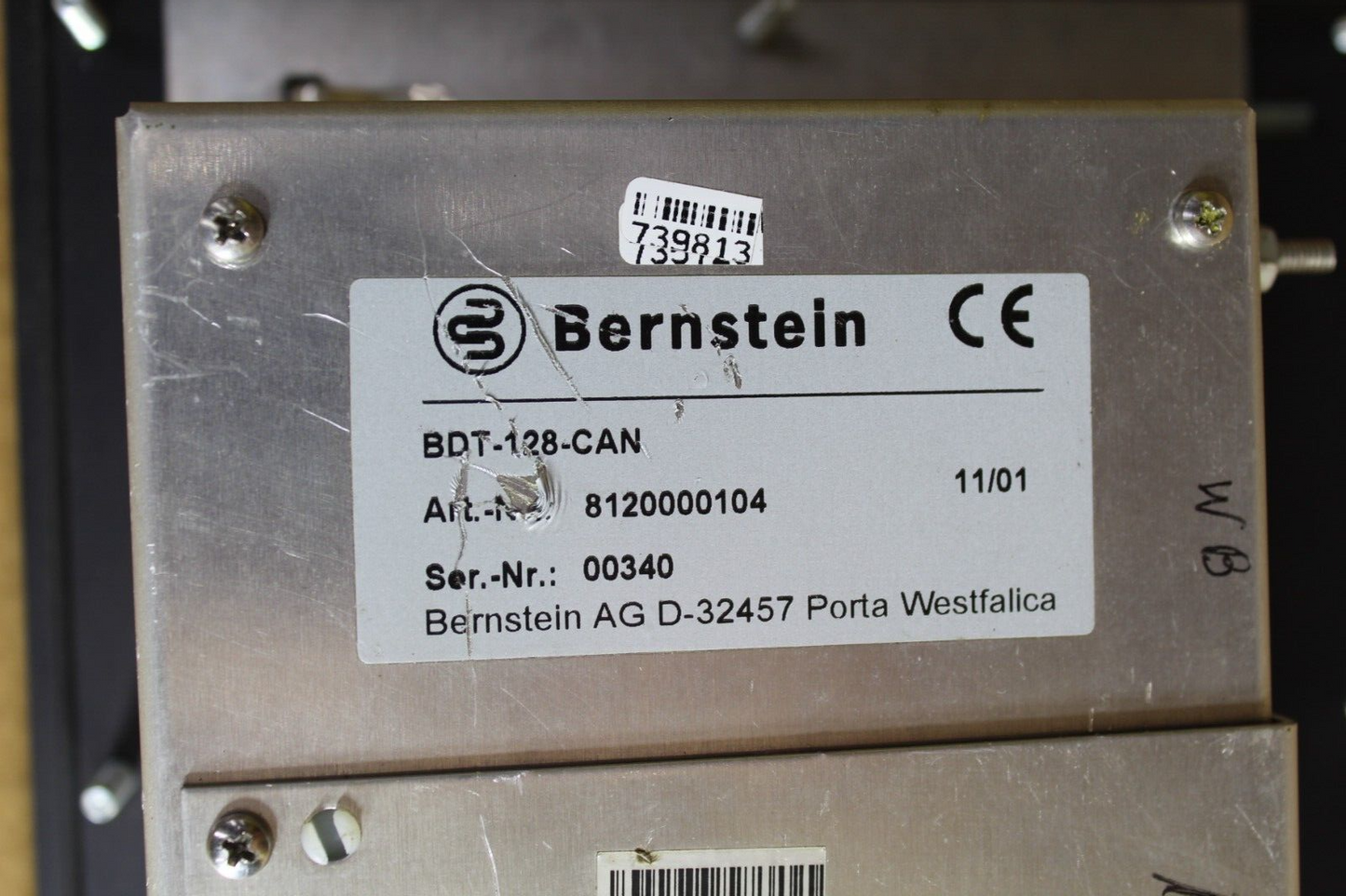 Bernstein BDT-128-CAN 8120000104 Interface Panel