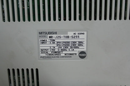 Mitsubishi MR-J2S-70B-S255 AC Servo Driver