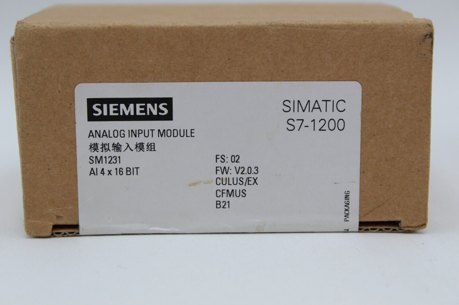 Siemens 6ES7 231-5ND32-0XB0 Analog Input Module