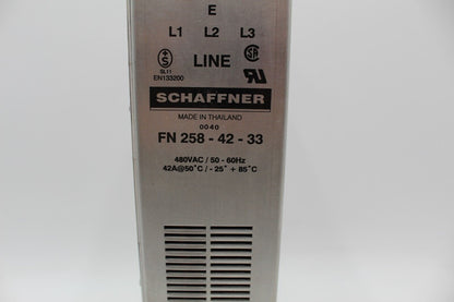 Schaffner FN 258-42-33 42 Amp RFI Power Line Filter