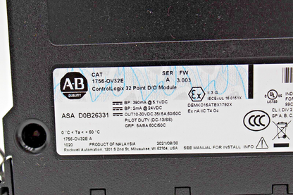 Allen-Bradley 1756-OV32E ControlLogix 32 Point D/O Module NNB