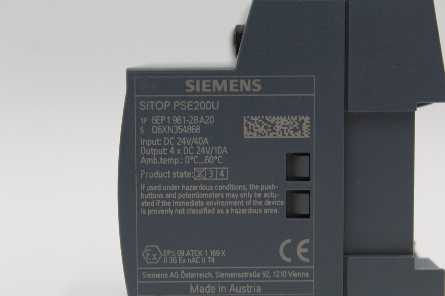 Siemens 6EP1 961-2BA20 Sitop Diagnostics Module