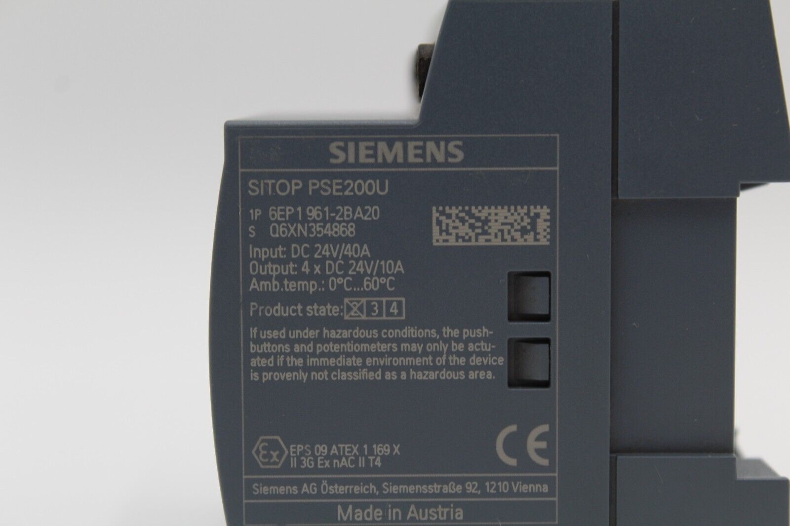 Siemens 6EP1 961-2BA20 Sitop Diagnostics Module