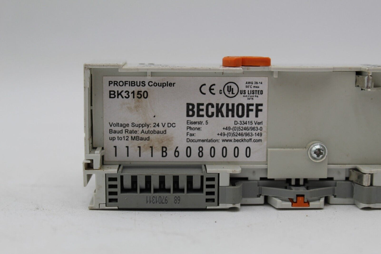 Beckhoff BK3150 Compact Bus Coupler
