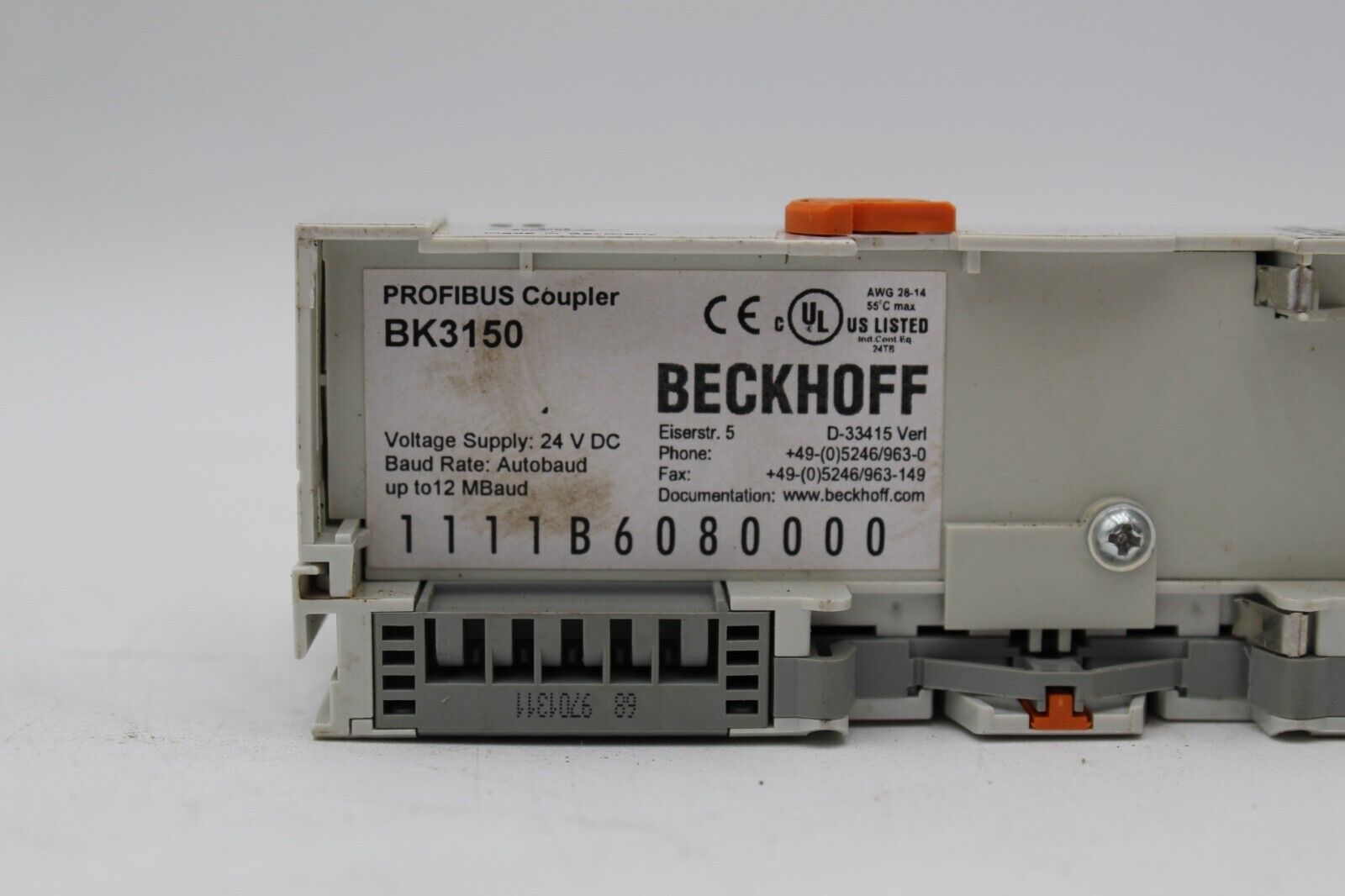 Beckhoff BK3150 Compact Bus Coupler