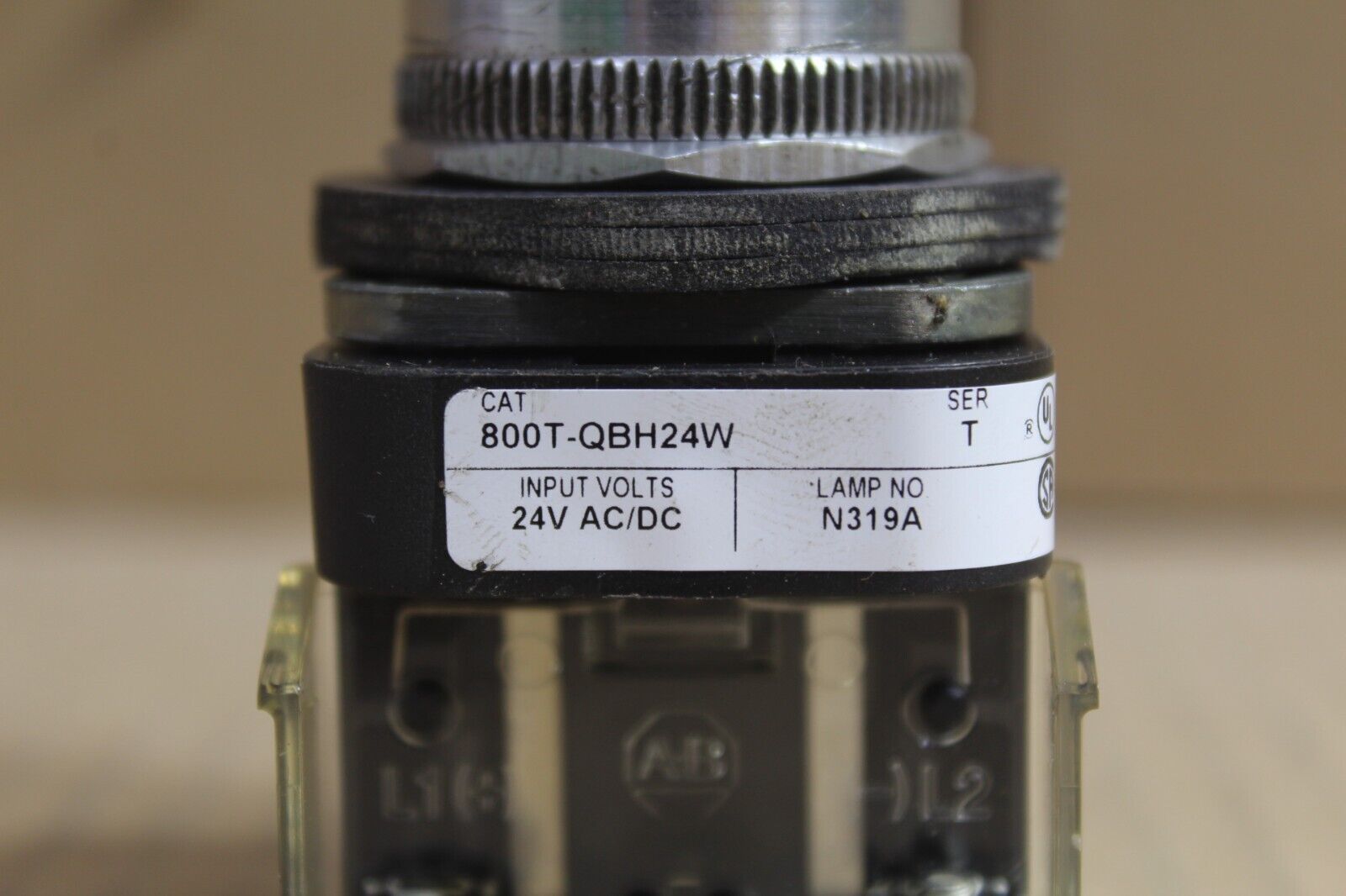 Allen Bradley 800T-QBH24W White Push Button