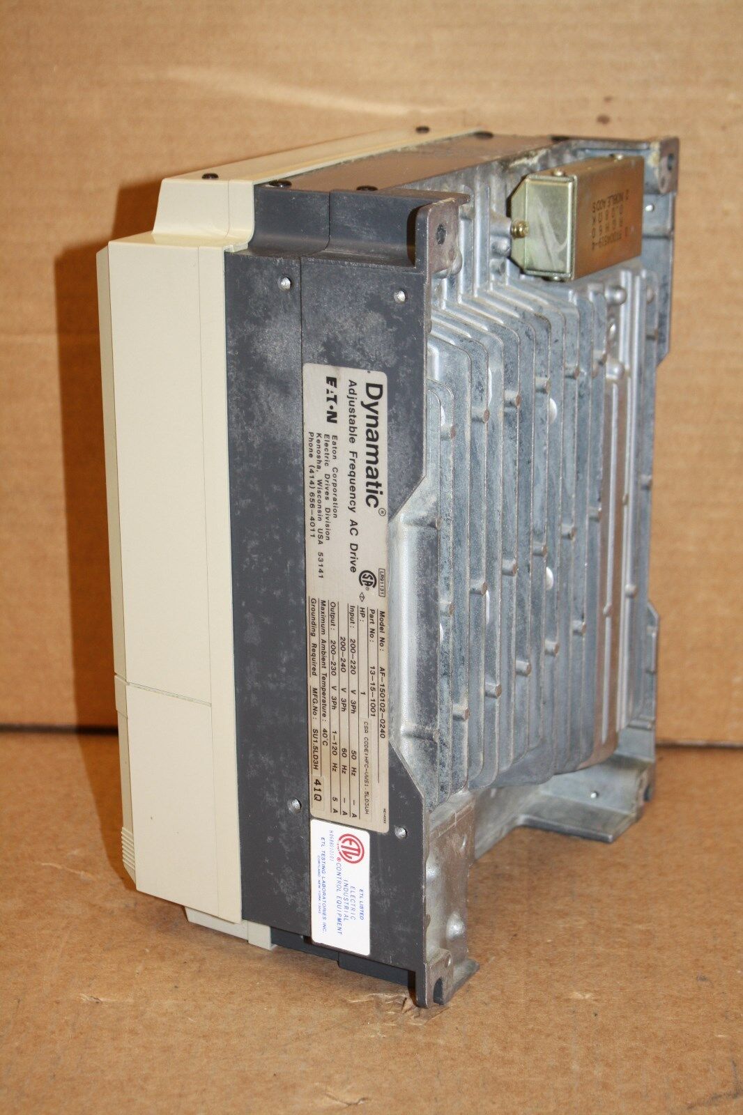 EATON DYNAMATIC AF-150102-0240 AF1500 ADJUSTABLE FREQUENCY AC DRIVE