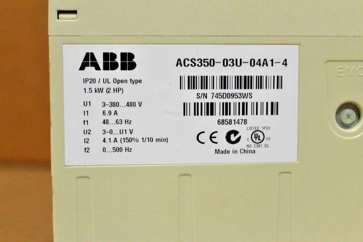 ABB ACS350-03U-04A1-4 DRIVE