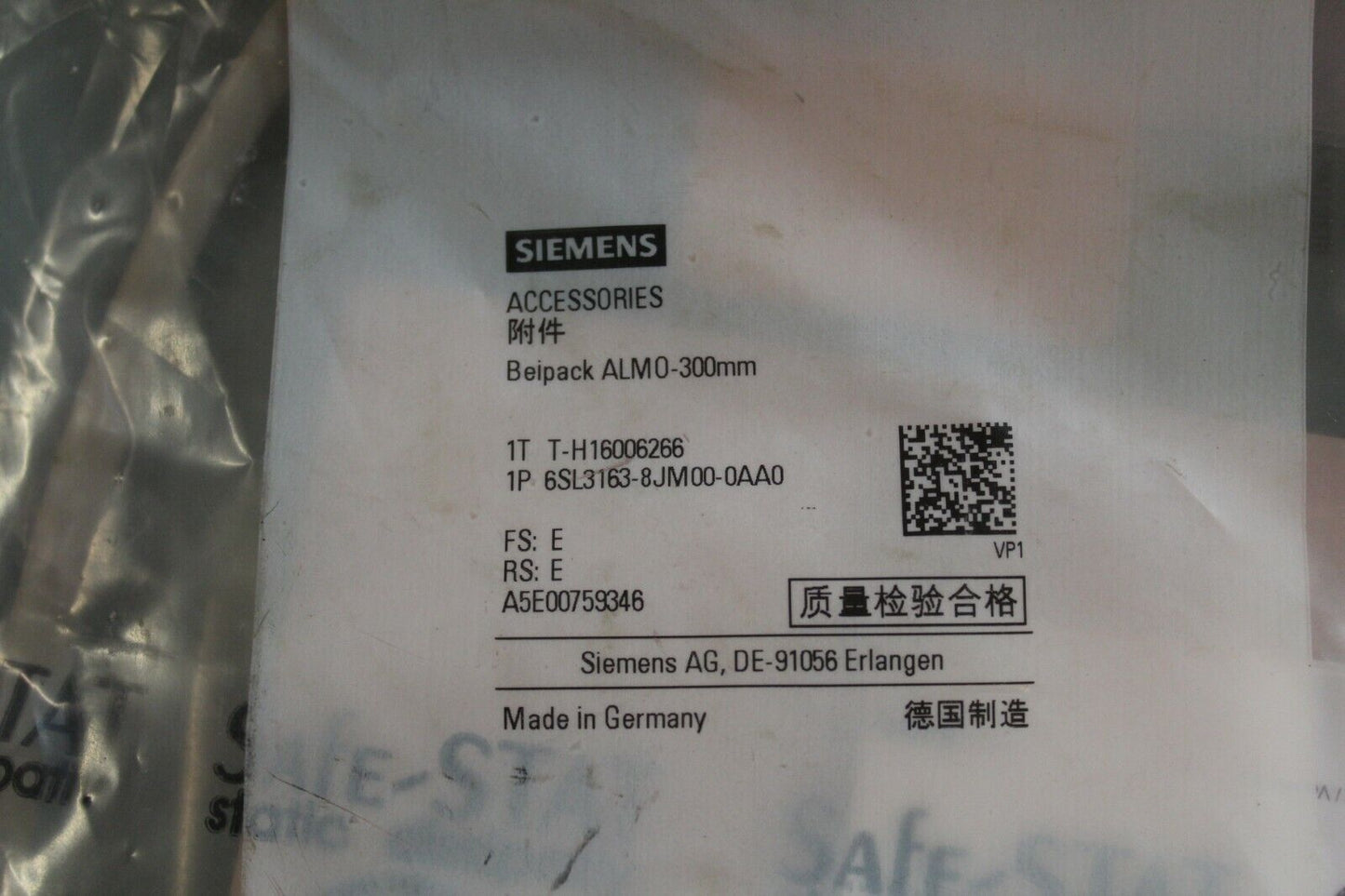 Siemens 6SL3163-8JM00-0AA0 Beipack