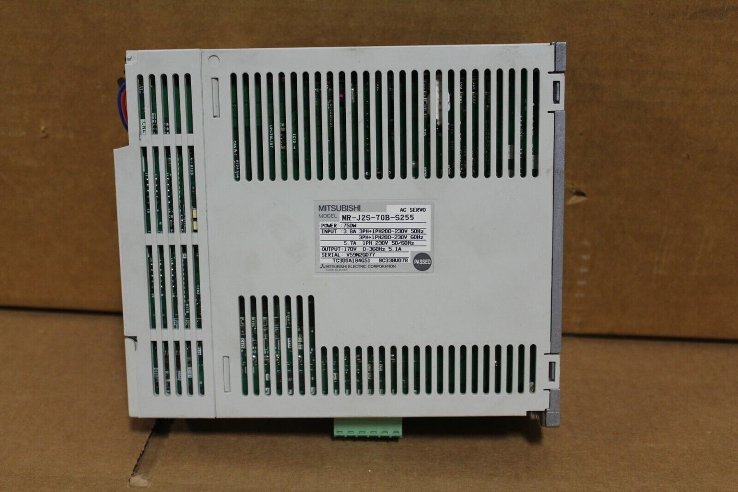 Mitsubishi MR-J2S-70B-S255 AC Servo Driver