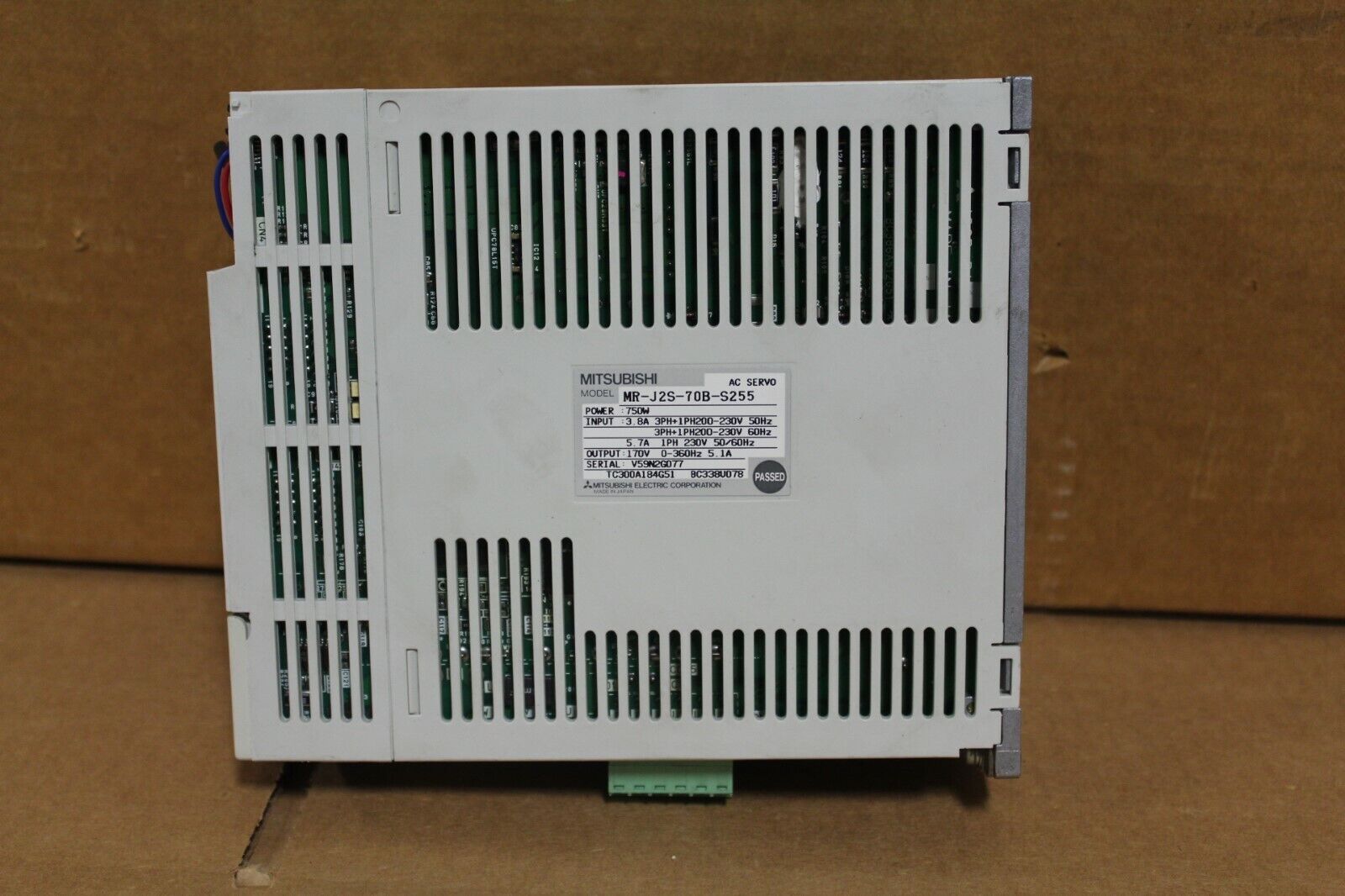 Mitsubishi MR-J2S-70B-S255 AC Servo Driver