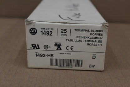 Allen Bradley 1492-H5 Terminal Block (1 pc)