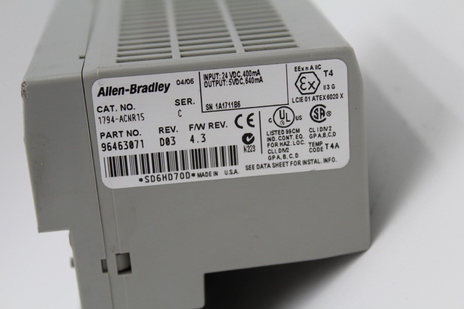 Allen-Bradley 1794-ACNR15 Flex I/O Adapter Module