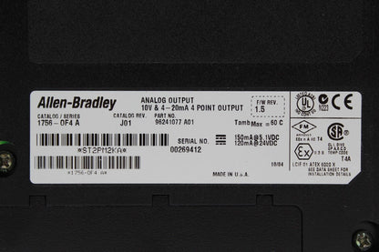 Allen-Bradley 1756-OF4 ControlLogix Analog Output Module