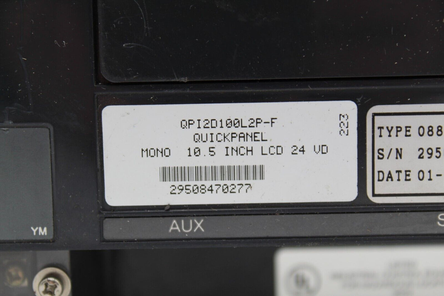 Total Control Quick Panel QPI2D100L2P-F Operator Interface Panel