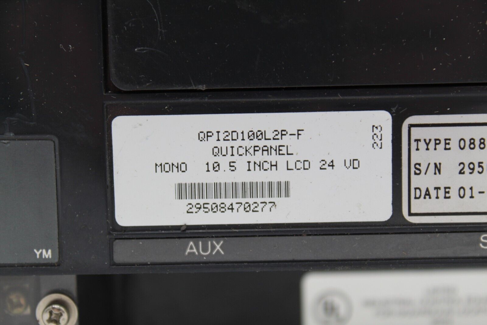 Total Control Quick Panel QPI2D100L2P-F Operator Interface Panel