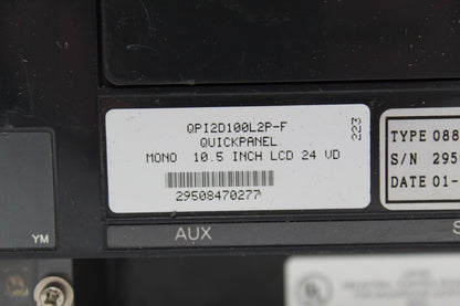 Total Control Quick Panel QPI2D100L2P-F Operator Interface Panel