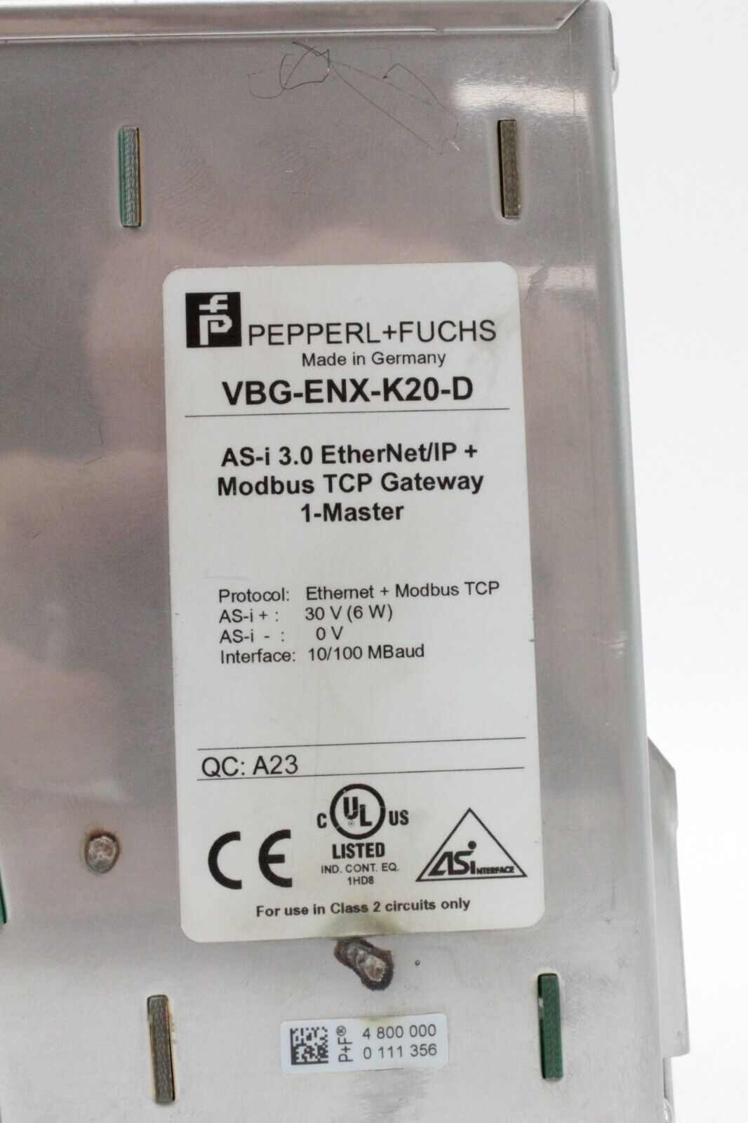 Pepperl + Fuchs VBG-ENX-K20-D AS-Interface Gateway