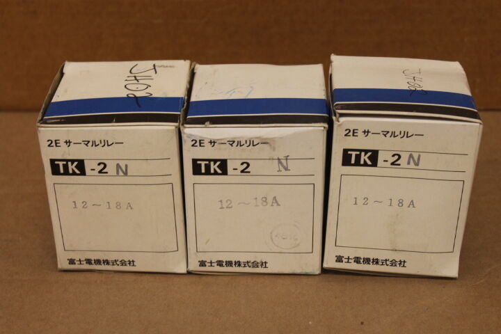 FUJI TK-2N 12-18A (LOT OF 3) OVERLOAD RELAYS