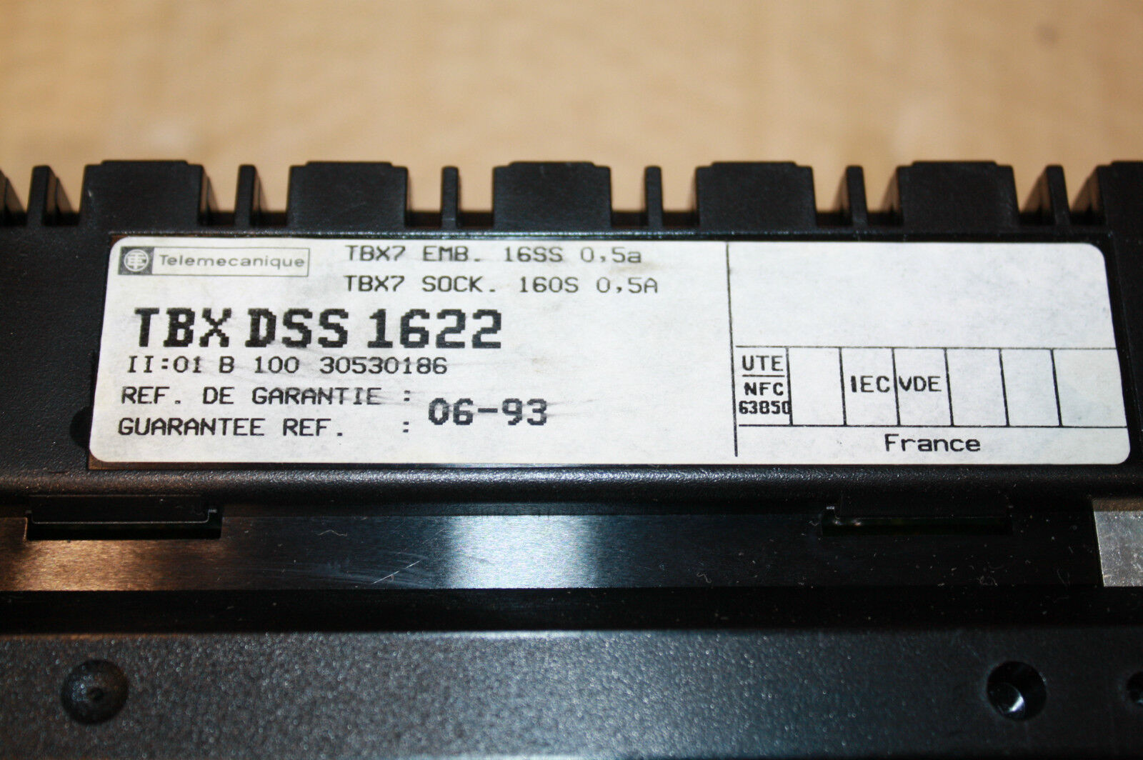 TELEMECANIQUE TBX DSS 1622 CONTROL UNIT, SQUARE D PASSPORT I/O SYSTEM TBXDSS1622