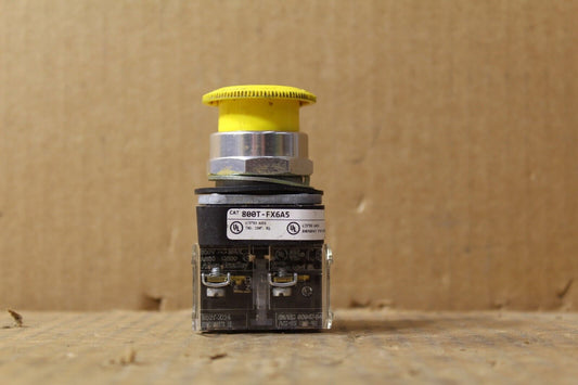 Allen-Bradley 800T-FX6A5 Yellow Twist Button